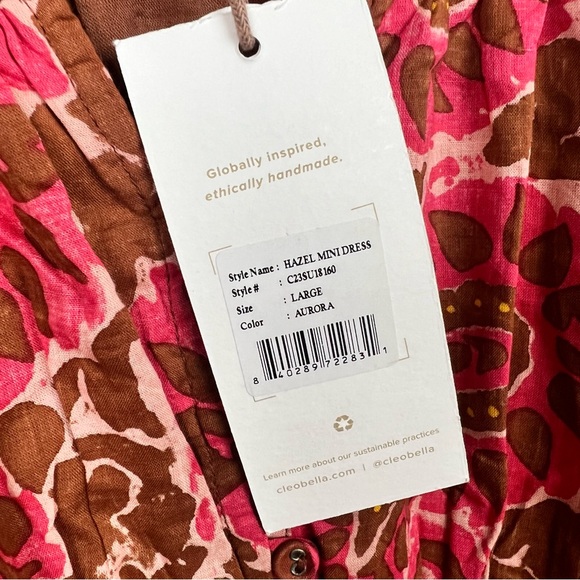 Cleobella Hazel Mini Dress Aurora L - Picture 12 of 13